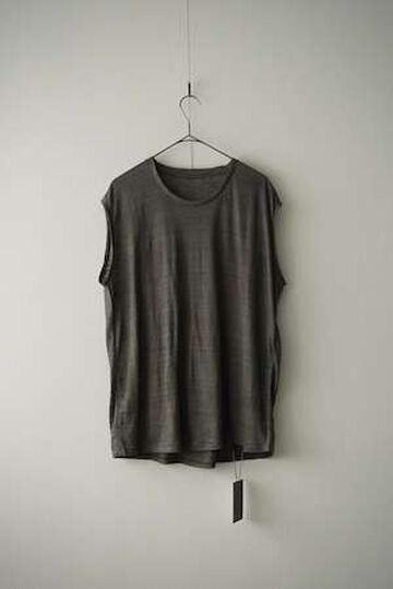 CAP709CS16 Feather Linen Jersey / Loosey Tank_Top-Ⅱ (SMOKE GRAY),GRAY, small image number 0