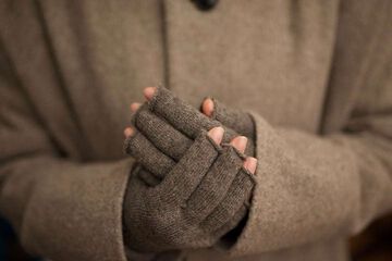 NK0114 Merino Wool 100% Arm Warmers,CHARCOAL, small image number 1
