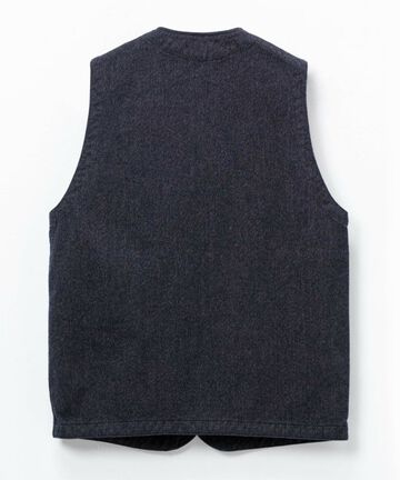 04-060 HEATHER TWILL VEST-BLACK-36,BLACK, small image number 1