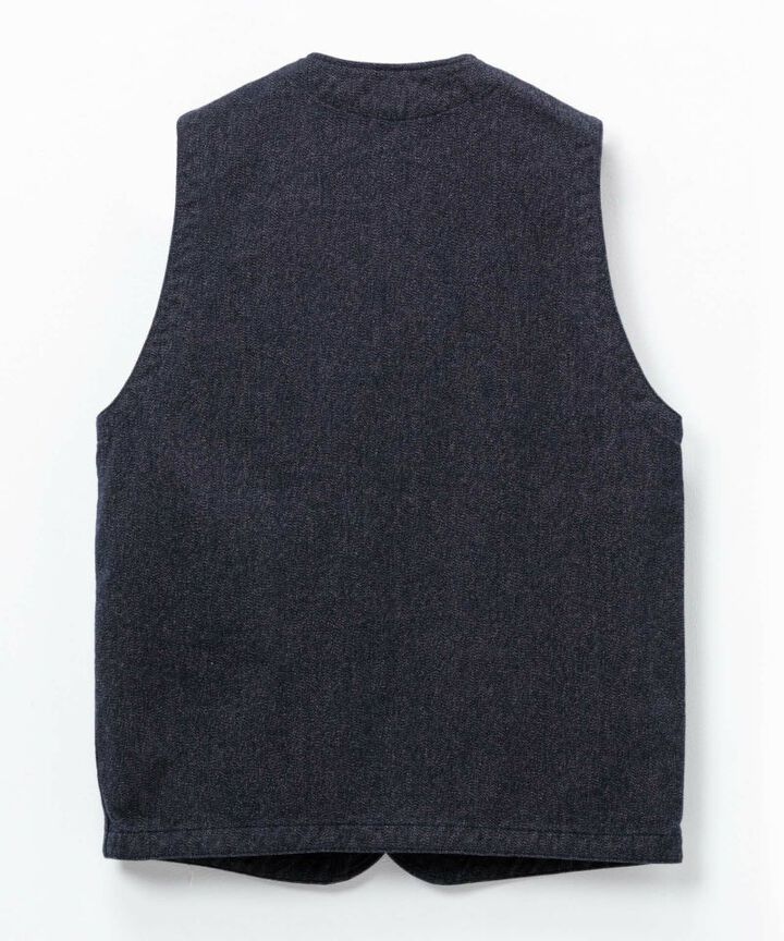 04-060 HEATHER TWILL VEST-BLACK-36,BLACK, medium image number 1