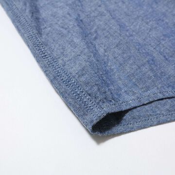 F3501 CHAMBRAY B.D SHIRT,BLUE, small image number 5