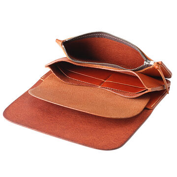 PAILOT RIVER PR-KUJIRA-LW (REDMOON)  Long Wallet　PR-KUJIRA-LW (Oil Leather Black
Oil Leather Red Brown
Oil Leather Dark Brown
Saddle Leather Natural),OIL LEATHER RED BROWN, small image number 7