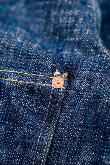 GZ-SKGJ1ST-GRN 15oz Skein (Kase) Dyed JEAN JACKET -WWII 1ST- (GREEN INDIGO),, small image number 3