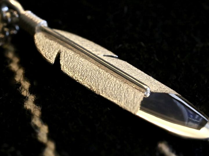 13AH-111 Large Feather Necklace,, medium image number 1