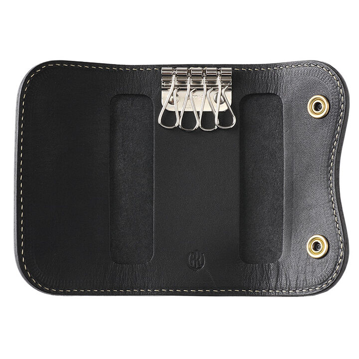 PAILOT RIVER PR-KCA (REDMOON) Key Case PR-KCA (OilLeather Black
 OilLeather RedBrown
 OilLeather DarkBrown
 SaddleLeather Black
 SaddleLeather DarkBrown
 SaddleLeather Natural),OILLEATHER BLACK, medium image number 6