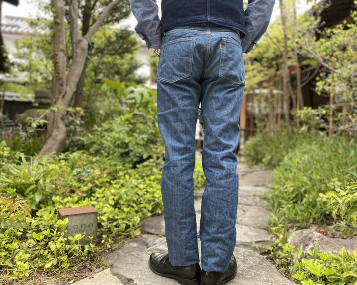 GZ-1917S3 13oz Nippon Cotton Organic Cotton Slim Straight Jeans (INDIGO, KAKI)-INDIGO-33,INDIGO, medium image number 2