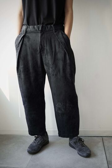 233PT20 Ancient Dyed Sashiko / W-Tuck Pants,LOGWOOD BLACK, small image number 8