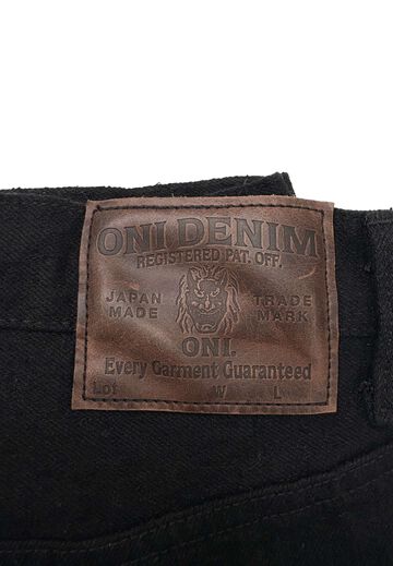 ONI246CCD-BKBK 15oz Crushed Concrete Denim Black x Black Kabuki Selvedge  Neat Straight,, small image number 8