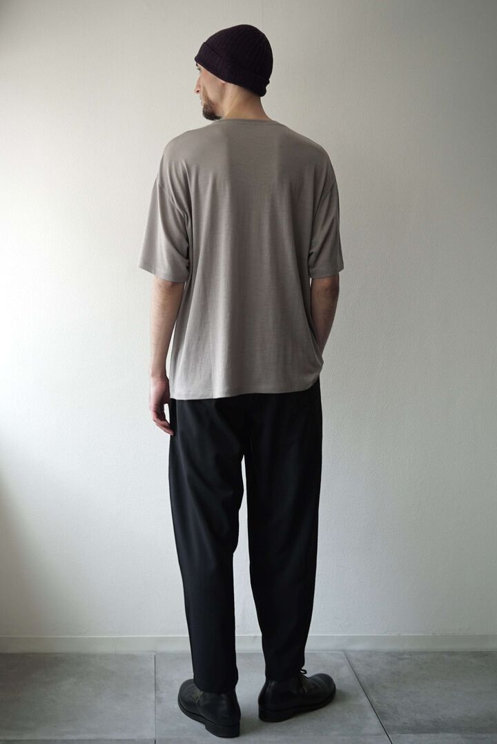 【CAPERTICA】CAP708PT15 Super100s Washable Wool Tro / P/T Easy Pants,BLACK, medium image number 2
