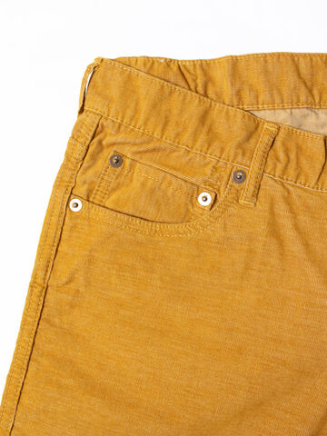JB2101 TC CORDUROY ANKLE CUT SLIM STRETCH (Mustard),, small image number 3