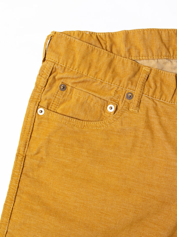 JB2101 TC CORDUROY ANKLE CUT SLIM STRETCH (Mustard),, medium image number 3