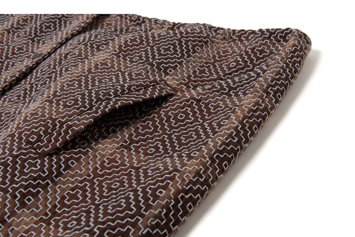 4618 Kakishibu Noragi Sashiko Coach Jacket,KAKISHIBU, medium image number 5