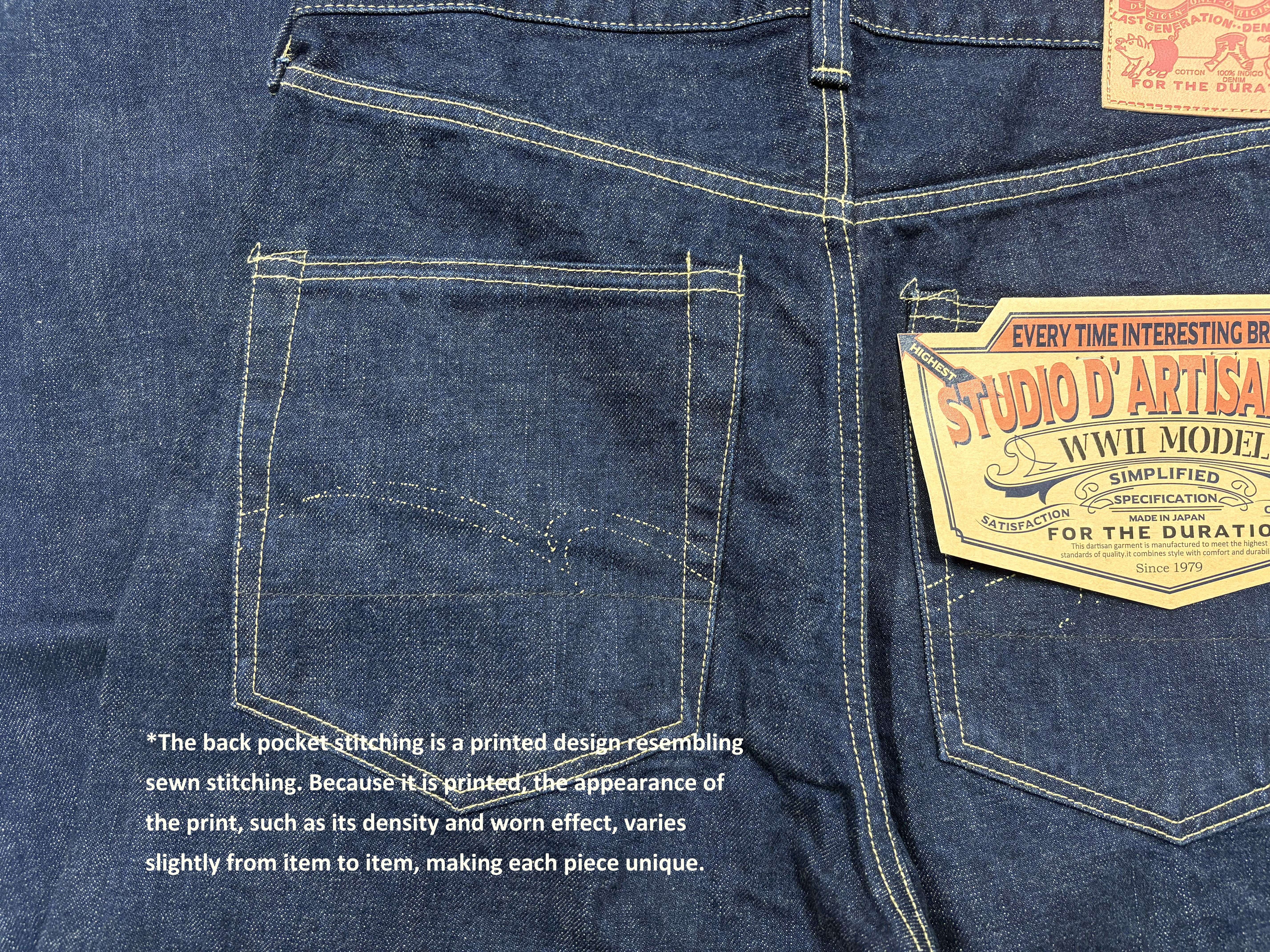 DENIMIO | D1949 16oz WWII jeans Regular Straight