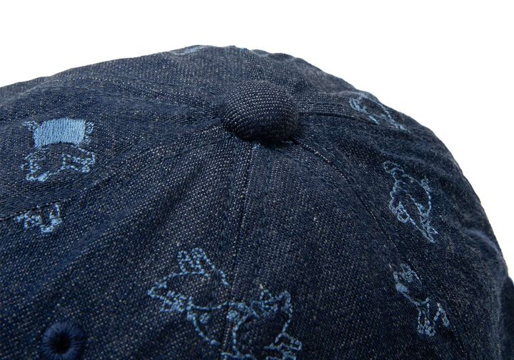 D7565 All-Over Pattern Denim Cap,DENIM, medium image number 2