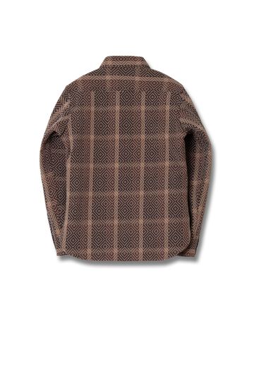 5726 Kakishibu Noragi Sashiko Shirts,KAKISHIBU, small image number 1