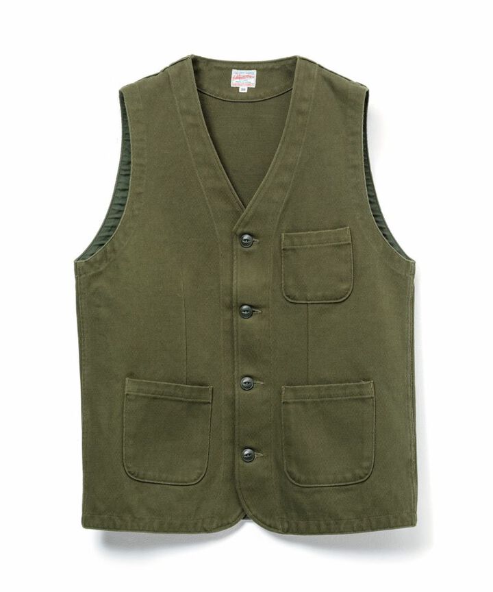 04-054 Military Whipcord Vest-BEG-38,BEG, medium image number 1