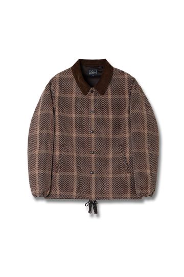 4618 Kakishibu Noragi Sashiko Coach Jacket,KAKISHIBU, small image number 0