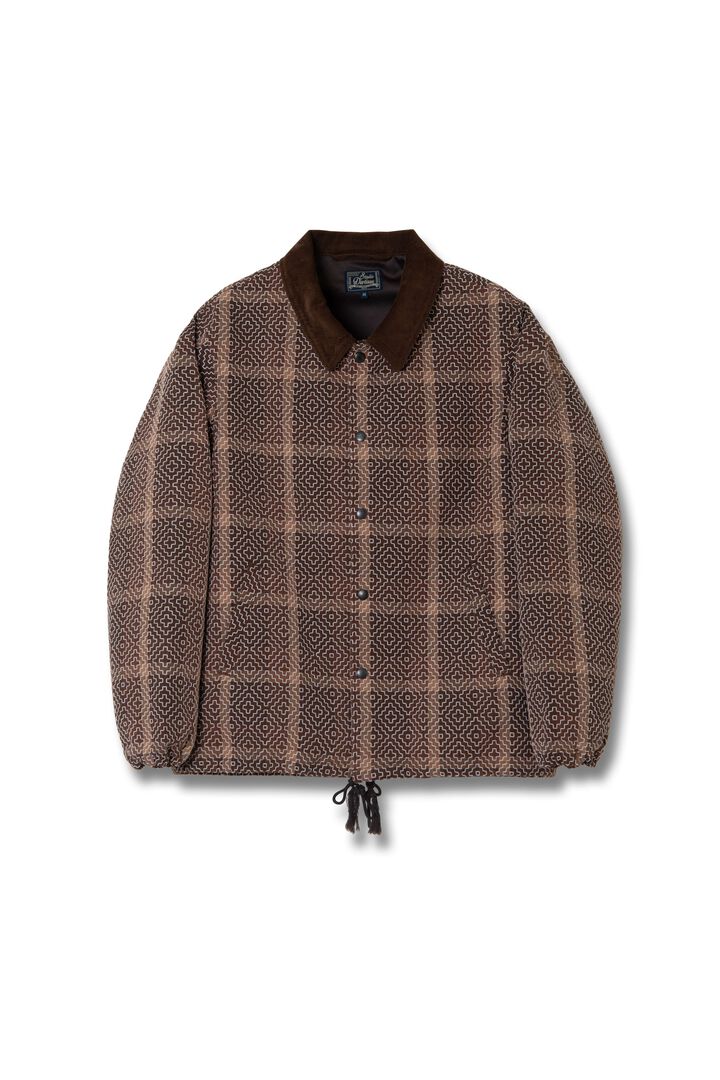 4618 Kakishibu Noragi Sashiko Coach Jacket,, medium