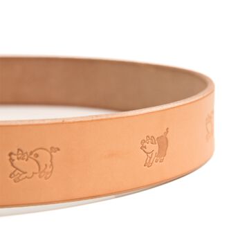 Studio D'Artisan B-82 Benzureza engraved belt (natural),, small image number 3