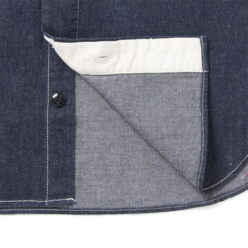 5333B-S Denim Short-Sleeve Work Shirts-44,, small image number 4
