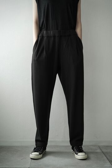 【CAPERTICA】CAP707PT23 Super140s Washable Wool MW_Jersey / Seamless Easy Pants,EBONY, small image number 0