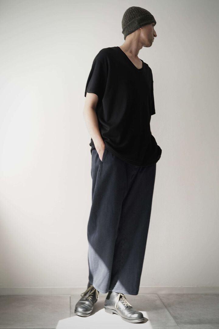 244PT06 Sashiko / Side Seamless Slacks (SUMI+INDIGO),SUMI + INDIGO, medium image number 14
