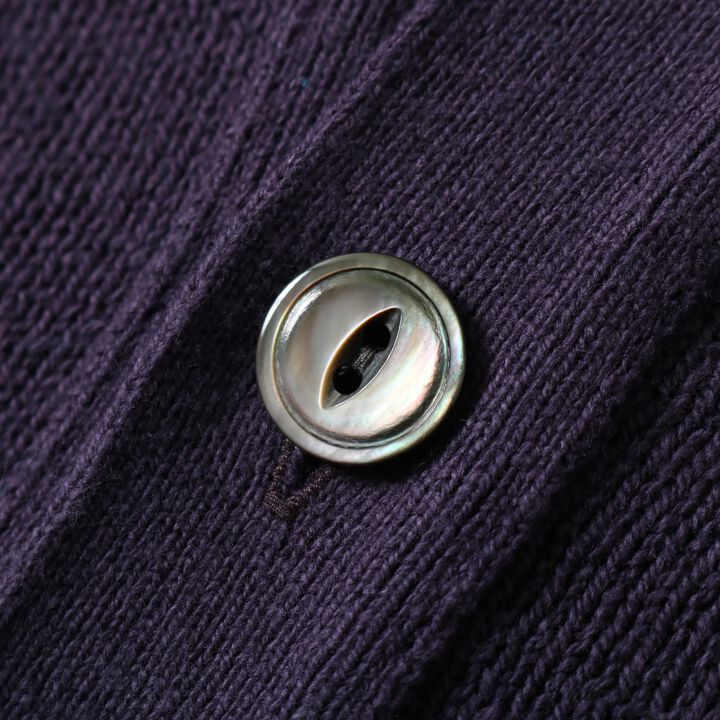 BR-25227 7G RECYCLE/C CARDIGAN,PURPLE, medium image number 5