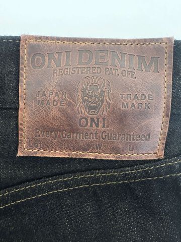 ONI246-BKOL 12.5oz Black x Olive Selvedge Denim Neat Straight,, small image number 9