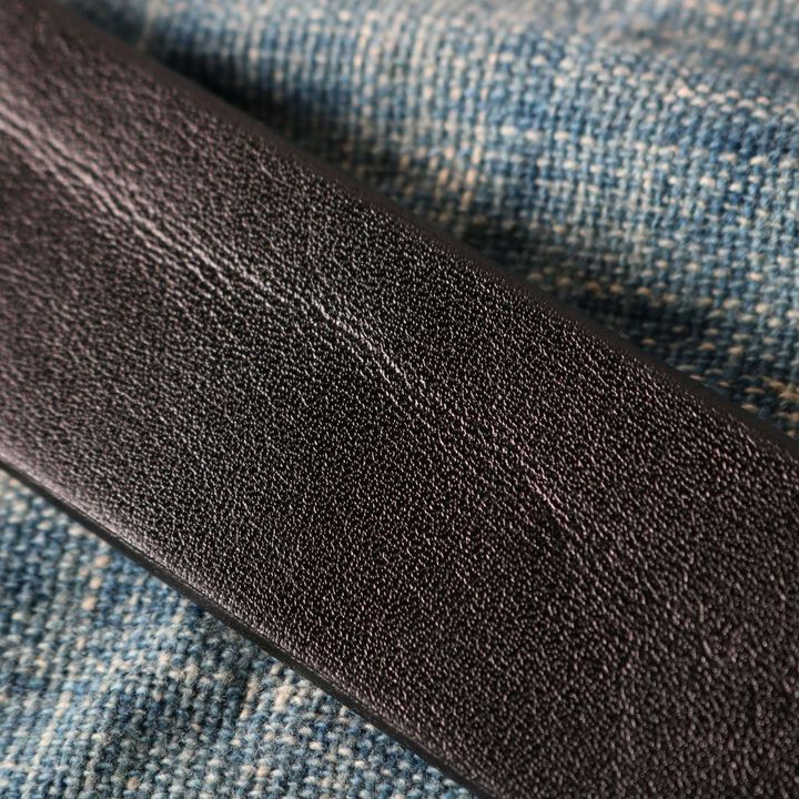 LE-4168BK "STANDARD" Big Buckle 40mm Leather Belt 【Black Color Buckle】,BLACK, medium image number 7