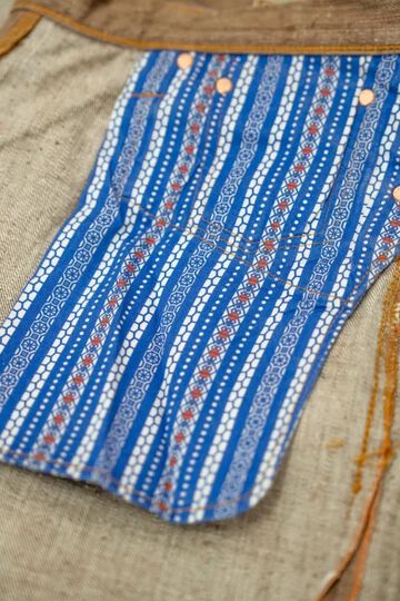 GZ-NPST-KAKI 13oz Natural Dyed Nep Straight Jeans Kakishibu,, small image number 4