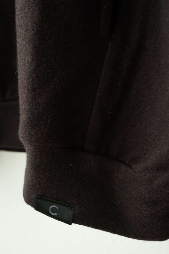 【CAPERTICA】711CS26 Super 140s Washable Wool MW_Jersey Wool Sweat 2026,OLIVE, medium image number 12