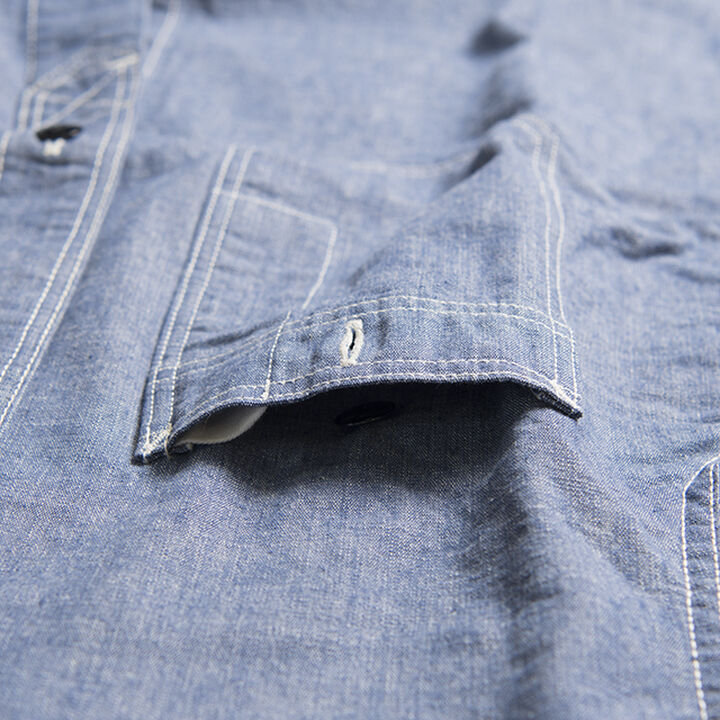 5333A シャンブレー長袖ワークシャツ,, medium image number 5