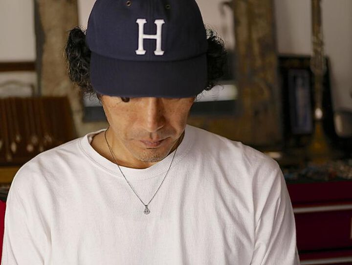 HYJK-136RD-SV Silver Blink Anchor Necklace,, medium image number 3