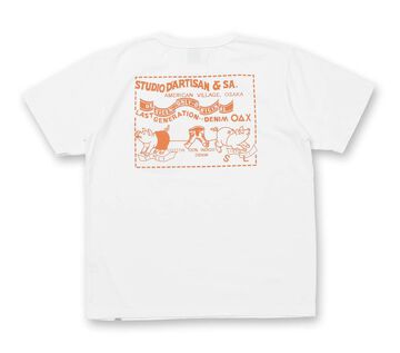 8161A Denim Pocket Print T-shirts,WHITE, small image number 1