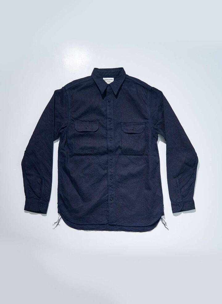 SSS25-01 "INDIGO SNAKE" JACQUARD SHIRT,, medium