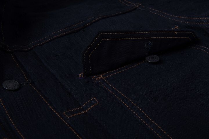 【Pre-Order】D4630 15oz KARASU Denim Jacket,, medium image number 4