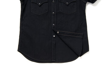 SP-124 8oz 45th AMAMI DOROZOME x INDIGO Denim Shirts,DARK BROWN, small image number 5