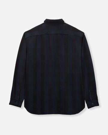 MMLS6002 BLOCK CHECK L/S SHIRT,NAVY, small image number 1