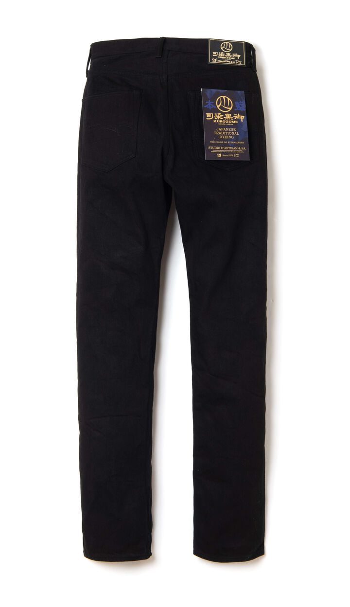 D1899 13.5oz Kyoto Black Dyeing Jeans Tapered fit,, medium image number 1