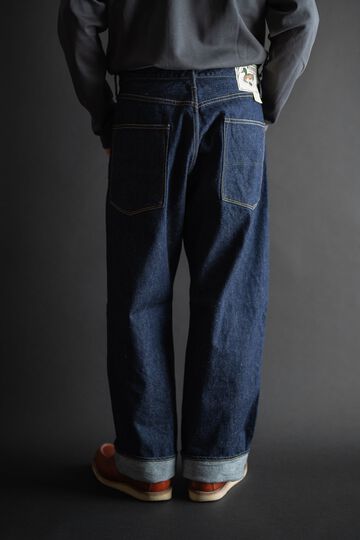 M1011RC 13.5OZ "YOSHIDENIM" GREEN LABEL WILD DUCK JEANS WIDE STRAIGHT,, small image number 2