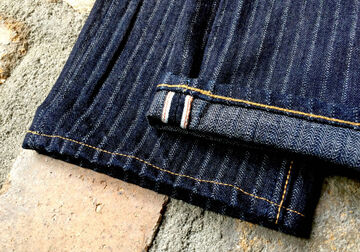GZ-16SLST-Z01 16oz  Drop needle Herringbone ZIP jeans Slim straight(One washed)-One Washed-31,, small image number 10