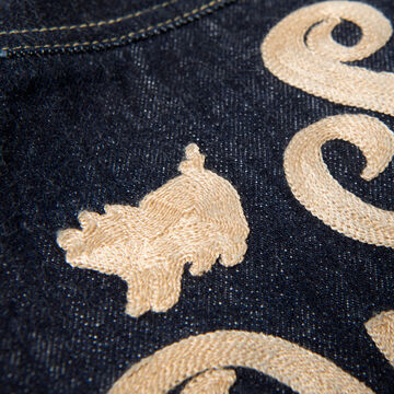 SP-060 14oz 40th embroidered denim shirt,, small image number 7