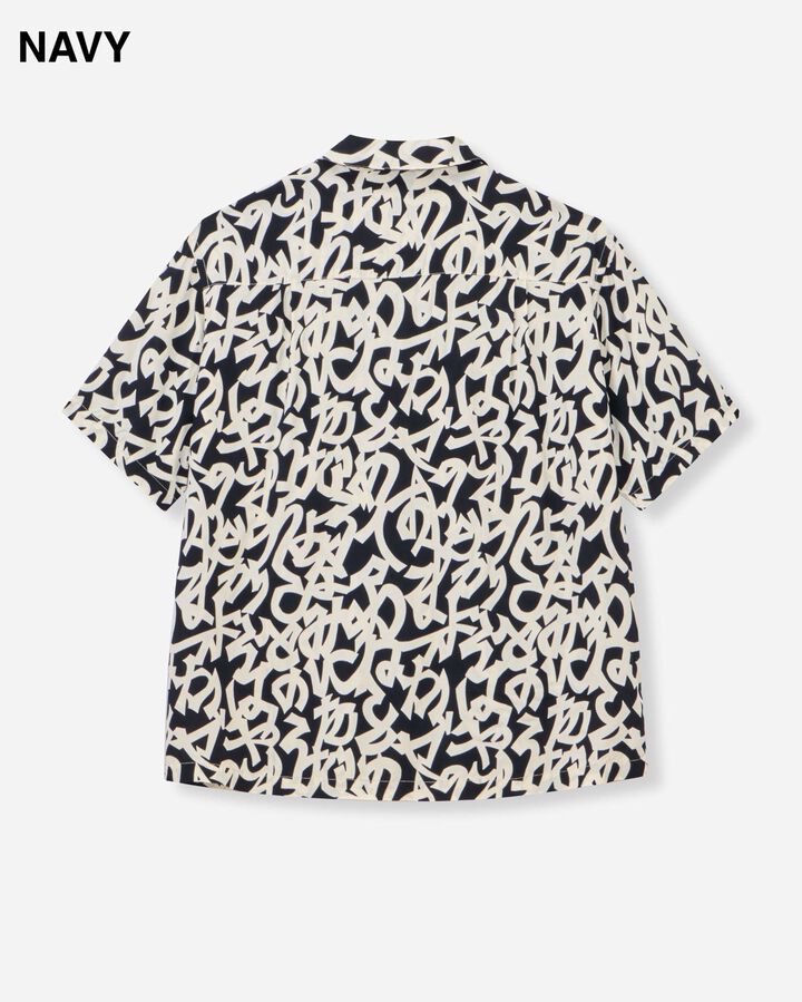 MXSS6000 RAYON SHORT SLEEVE SHIRT (NAVY),NAVY, medium image number 1