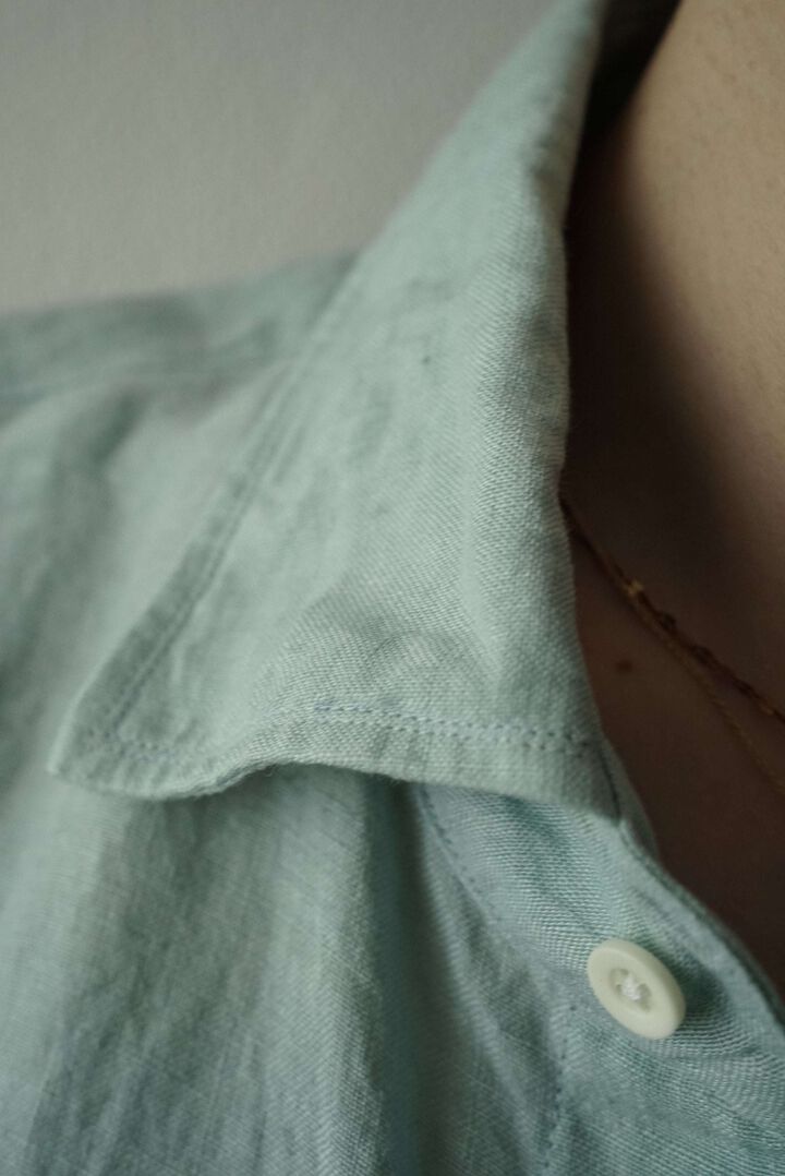 【CAPERTICA】CAP710SH12 Sunny Dry Linen / F/F Shirts,OFF BLACK, medium image number 24
