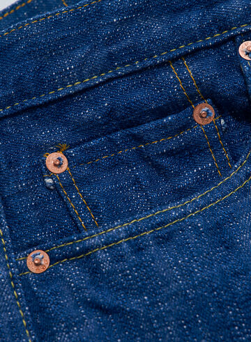 S710XX17OZ-SLB 17oz "MURAKUMO" SLUB SLIM STRAIGHT JEANS,, small image number 5