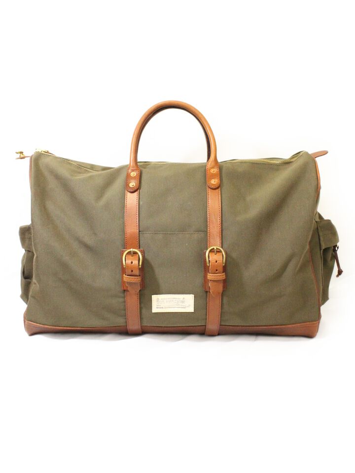 VSE-261S NYLONCROOS × LEATHER OLD BOSTONBAG (OLIVE),, medium image number 0