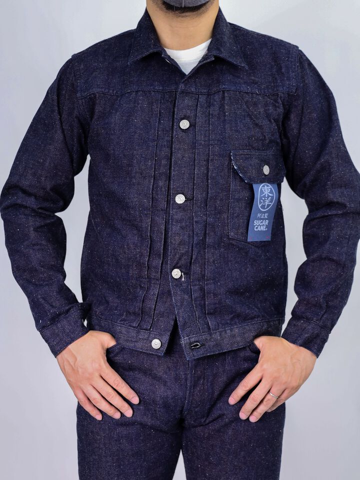 SC11201 13oz Awa-Aikon indigo Denim Blouse,, medium