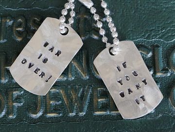 17AJK-160 "War Is Over! If You Want It" Necklace,, small image number 0