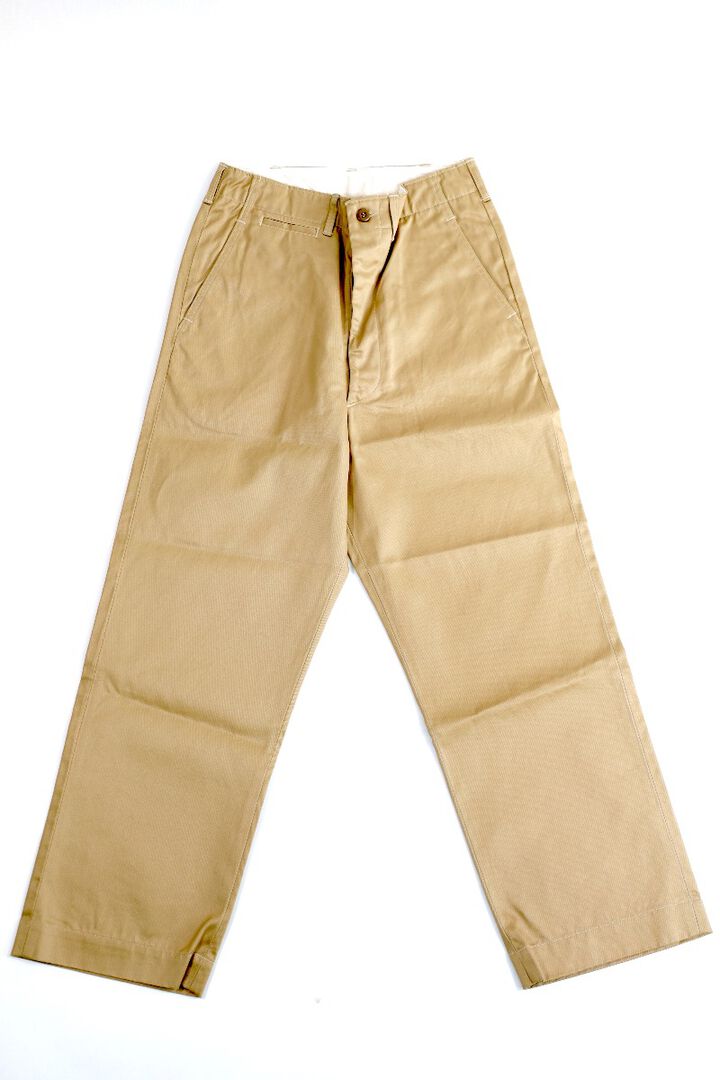 03-V5361-40 VINTAGE FIT ARMY TROUSERS khaki