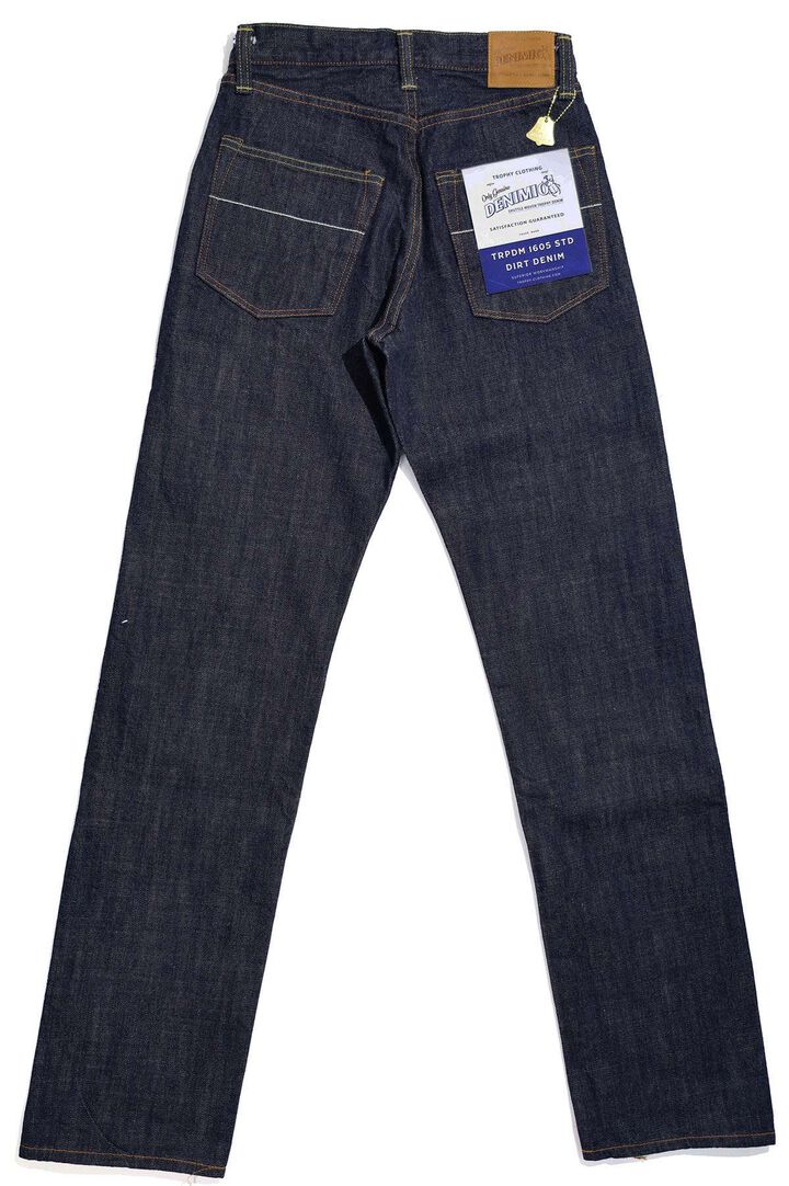 TRPDM1605 14.5oz TROPHY CLOTHING × Denimio COLLAB DIRT DENIM REGULAR STRAIGHT,, medium image number 14